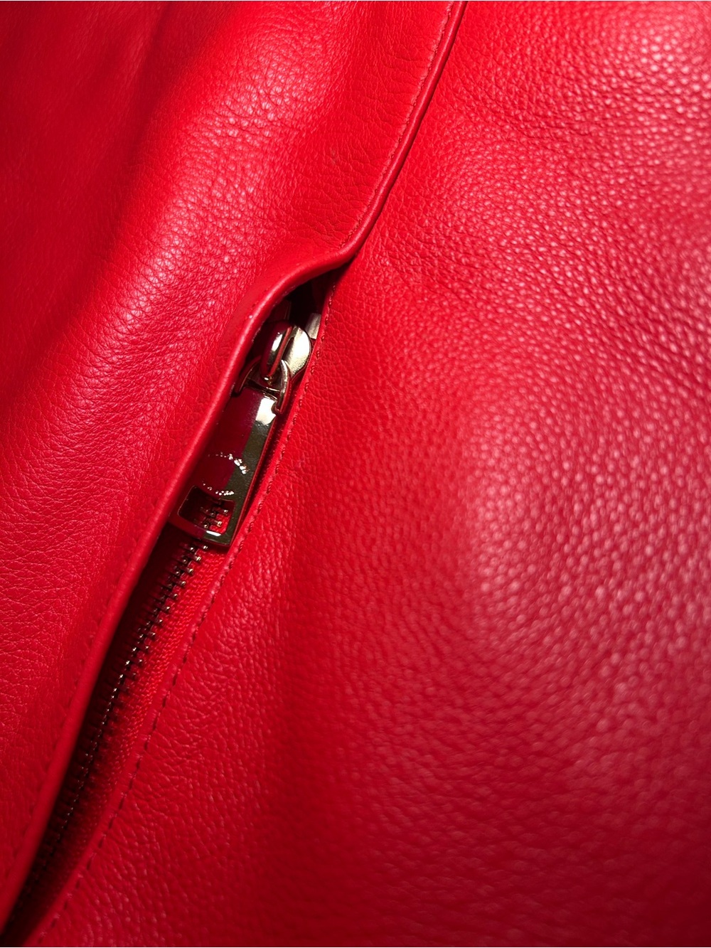 Coach Isabelle Red Pebbled Leather Shoulder Crossbody Bag - Picture 6 of 9